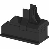 ClickFit Evo montagerail eindkap zwart